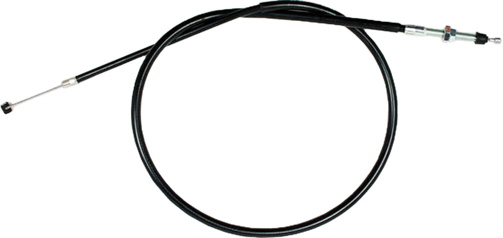 Motion Pro black vinyl clutch cable 70-2487, motorcycle control line with durable sheathing and metal fittings, for smooth clutch operation.