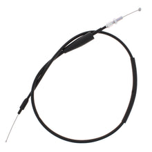 Load image into Gallery viewer, All Balls throttle cable 24-51067 for hydraulic control lines, showing the black cable with metal fittings and protective outer layer.
