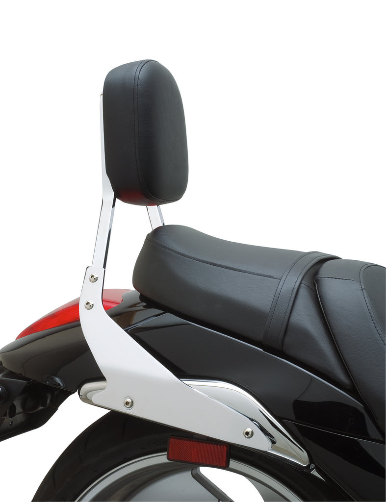 Chrome Cobra Std Sissy Bar with padded seat for Suzuki M109, fitting 2006-2014 motorcycle with model number 82-97486.