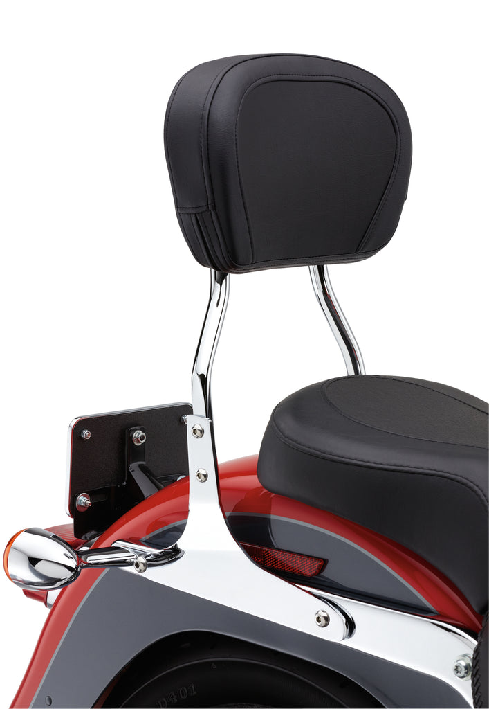 Cobra Standard Sissy Bar round chrome body part for Harley Davidson motorcycles, model 00-17, featuring sleek chrome finish.