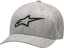Load image into Gallery viewer, Alpine Star Ageless Curve Hat in grey heather and black, large/extra-large size with curved brim and adjustable fit.