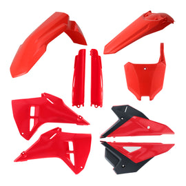 Acerbis full plastic kit with various black and gray motorcycle fairing panels and components for model 25 29859-88211.