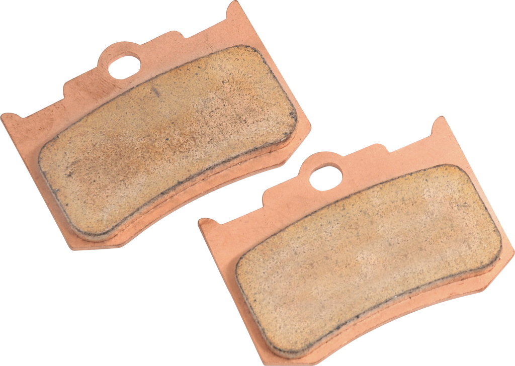 Hawg Halters Inc brake caliper replacement pads for 4 piston differential brakes, shown in a close-up image.