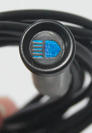 HardDrive OEM high beam indicator lights for vehicle electrical system, model 68023-92a and 820-52852, mounted on dashboard.