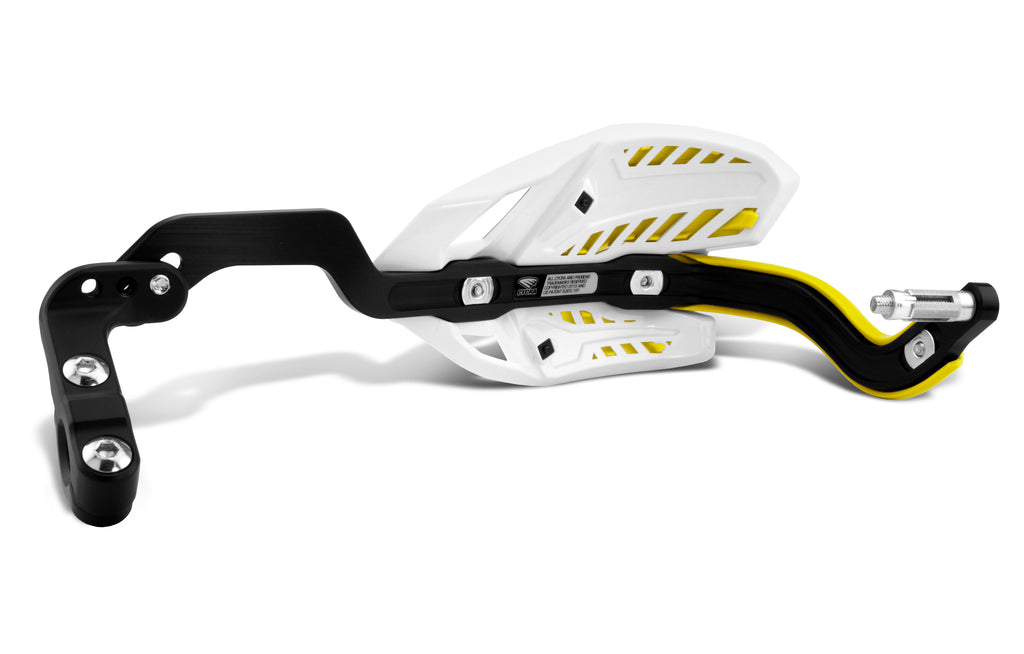 Crm Wrap Around Handguards 7/8" Clamp   White/Yellow
