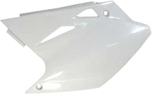 Load image into Gallery viewer, White Acerbis side panels for motorcycles, featuring the Acerbis logo and sleek design, suitable for off-road or motocross bikes.