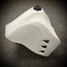 Load image into Gallery viewer, White IMS fuel tank, 6.6-gallon capacity, designed for Kawasaki engines, with a durable uncategorized construction.