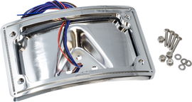 Letric Lighting Co Perfect Plate Light Curve Chrome for Ford trucks, model years 1997-2017, illumination component, close-up view