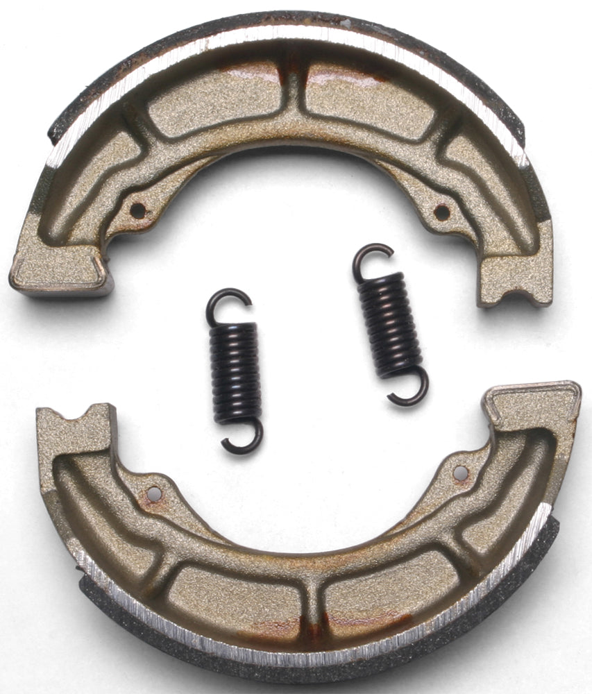 EBC Motorcycle Brakes Brake Shoes 617 Plain, durable brake shoes for motorcycle braking system, shown in close-up image.