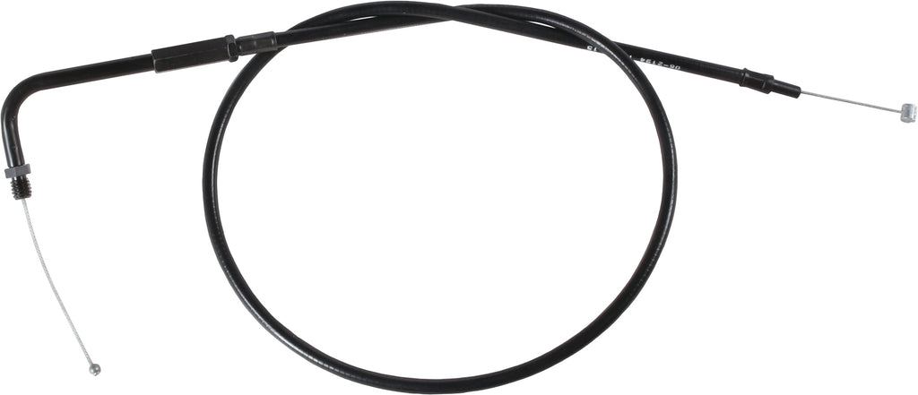 Motion Pro Blackout throttle cable for motorcycle control lines, with black outer casing and metal fittings.