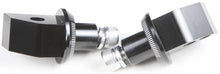 Load image into Gallery viewer, Black PUIG footpeg adapter for motorcycle foot controls, shown attached to the bike's footpeg area.