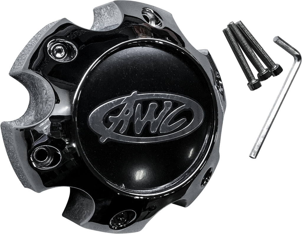 AWC Replacement Wheel Center Cap 58-8091 for vehicle wheels, featuring a sleek design with the AWC brand logo.