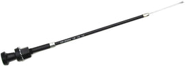 Motion Pro black vinyl choke cable for motorcycle control lines, showing the flexible, durable cable with fittings.