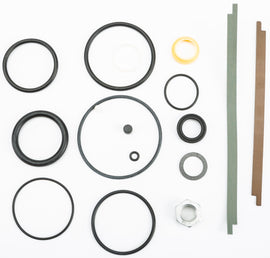 Fox Rebuild UTV 2.5 OE Kit for complete shock suspension, shown with components and tools for repair and maintenance.