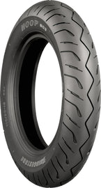 Bridgestone Tire Hoop B03 front 110/90-13 bias tire with tire hoop for motorcycle or scooter, showing tread and sidewall details.