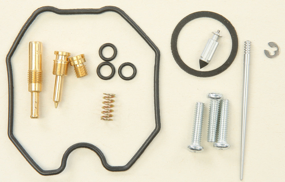 All Balls Carburetor Repair Kit 226-1479 for intake and fuel system, showing various gaskets and components.