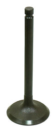 Bronco engine exhaust valve 183-09157E showing metal component with detailed surface texture and valve seat in close-up view.