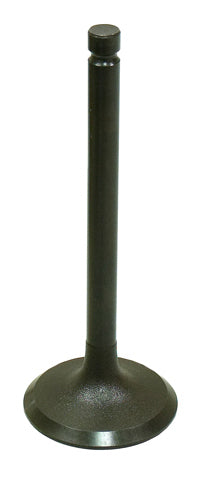 Bronco engine exhaust valve 183-09157E with metallic finish, designed for vehicle engine performance.