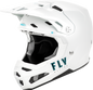 Fly Racing Formula S Carbon Solid White Helmet in medium size, featuring sleek design and lightweight carbon construction.