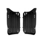 Polisport Plastics Radiator Louvers Hon Black for body panels, showing the black plastic louvers with detailed vents and mounting points.