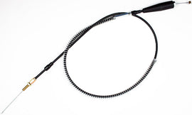 Motion Pro black vinyl throttle cable 70-5355 for motorcycle control lines, showing the cable with black vinyl coating and metal fittings.