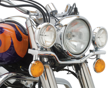 Load image into Gallery viewer, Cobra Chrome Light Bar for Yamaha Roadstar 1600/1700 motorcycles, illumination bar with chrome finish and mounting brackets