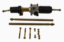 All Balls steering rack assembly Pol 251-4007 showing the metal steering rack with mounting points and connected components.
