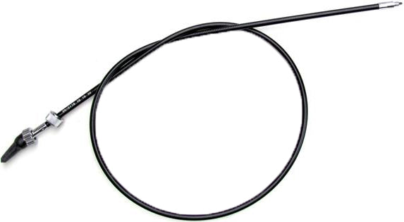Motion Pro black vinyl speedo cable 70-6116, a durable hydraulic control line for motorcycle speedometers, shown in the image.
