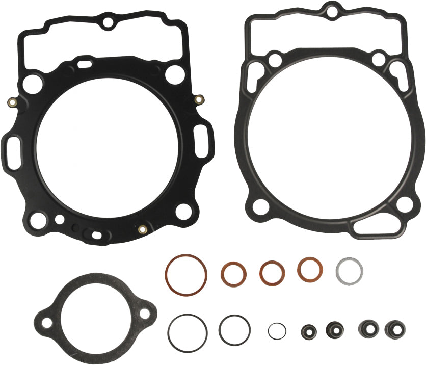 Athena Top End Gasket Kit for Husqvarna and KTM motorcycles, featuring seals and gaskets for engine rebuilding.
