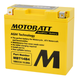 Motobatt - Battery Mbt14b4 Sealed Factory Activated - 491-1019