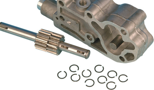 Set of James Gasket C-Clip oil pump shaft gaskets for Big Twins, 10-pack, durable seals for motorcycle engine maintenance.