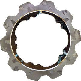 Lyndall Racing Brakes Phoenix front rotor, high carbon steel, chrome finish, 11.8-inch diameter, automotive brake component