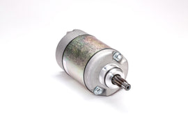 Ricks Motorsport Electric starter for motorcycle engine, showcasing the compact, durable electric starter component.