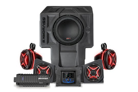 SSV Works 5 speaker kit with JVC controller, featuring phase equalization and compact design for audio enhancement.