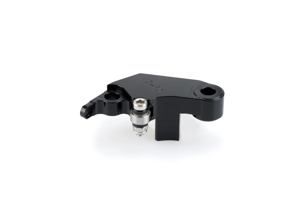 Black PUIG clutch lever adapter for motorcycle, designed to fit and enhance the style of your bike’s control levers.