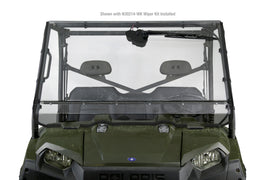 National Cycle Full Windshield Wiper Ready Windscreen for motorcycles, clear and durable, with mounting hardware visible.