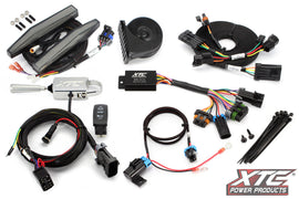 XTC Power Products auto turn signal kit with billet lever and front DRL lights for Kawasaki 630-1392 motorcycle.