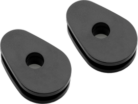 RIZOMA black turn signal mounting kit with two sturdy brackets for motorcycle or scooter, model 58-FR227B.