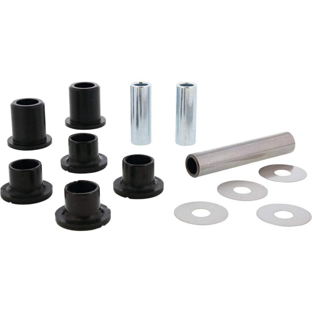 All Balls rear inner knuckle side kit for Can-Am, featuring metal components and bushings in a close-up view.