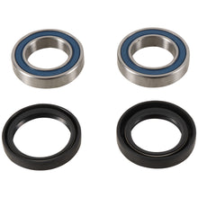 Load image into Gallery viewer, Pivot Works front wheel bearing 52-0597 with metal housing and seals, designed for motorcycle wheel assembly.