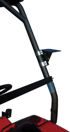 Kolpin UTV gear transport system mount bracket, rugged metal construction, designed for secure attachment on UTV vehicles.