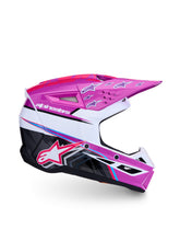Load image into Gallery viewer, S M3 Falcon Yth Hlmt Ece06/Dot Prpl/Wht/Blk/Pink Fl Gl Yl