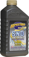 Load image into Gallery viewer, Spectro Golden Sno Semi-Synthetic 2T Inject Oil in 1-quart container, showing the oil bottle with label and cap.