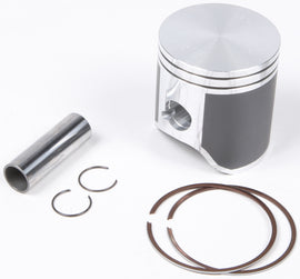 Vertex piston kit 175-23928B with multiple piston components and rings for engine repair, detailed view of engine parts.
