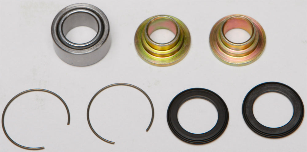 All Balls suspension shock bearing and seal kit, model 22-95059, with black seals and metal components for motorcycle suspension.