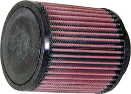K&N Air Filter 733094 for improved airflow, featuring a reusable cotton gauze filter in a black plastic frame.