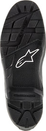 Alpine Star Enduro 7 Sole black motorcycle boot in size 8, showing the sturdy sole and sleek black design.