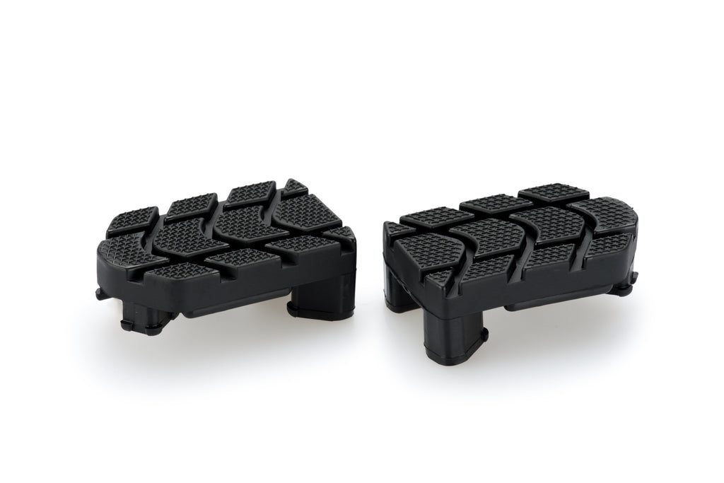 PUIG Adventure footpegs spare rubber for motorcycle foot controls, black rubber pad designed for durability and grip.