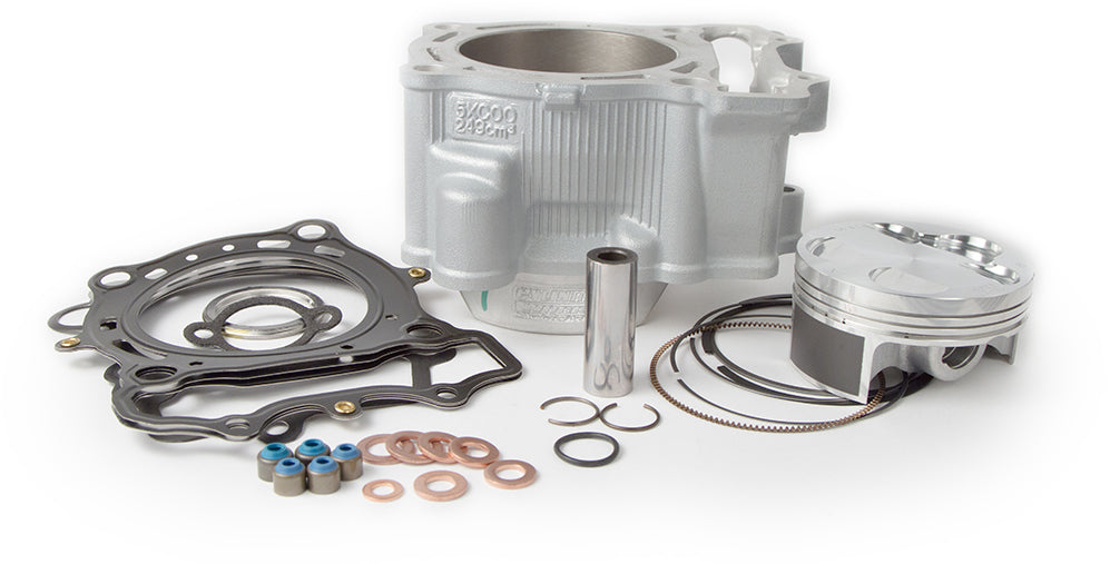 Cylinder Works engine cylinder kit for Yamaha 422-20002K2, featuring a 77.00/Std bore with 12.5:1 compression ratio, showing the assembled kit.
