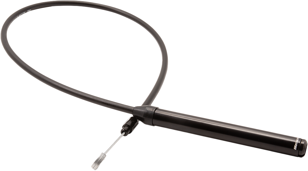Motion Pro Blackout Cable 44.7-inch hydraulic control line in black, designed for motorcycle or vehicle control systems.